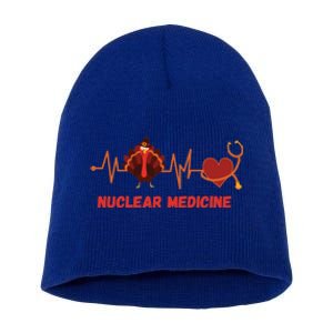 Thanksgiving Nuclear Medicine Doctor Stethoscope Turkey Gift Short Acrylic Beanie