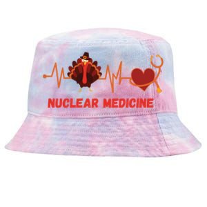 Thanksgiving Nuclear Medicine Doctor Stethoscope Turkey Gift Tie-Dyed Bucket Hat