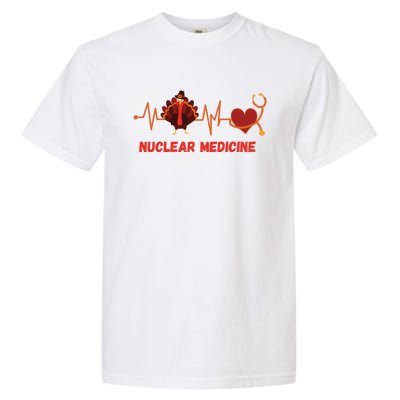 Thanksgiving Nuclear Medicine Doctor Stethoscope Turkey Gift Garment-Dyed Heavyweight T-Shirt