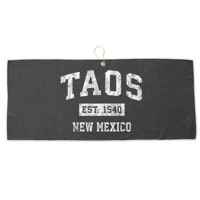 Taos New Mexico Nm Vintage Sports Large Microfiber Waffle Golf Towel