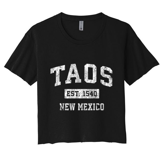 Taos New Mexico Nm Vintage Sports Crop Top