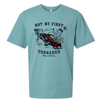 Twisters Not My First Tornadeo Twisters 2024 Sueded Cloud Jersey T-Shirt