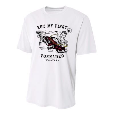 Twisters Not My First Tornadeo Twisters 2024 Performance Sprint T-Shirt