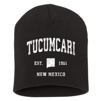 Tucumcari New Mexico Nm Vintage Athletic Sports Short Acrylic Beanie