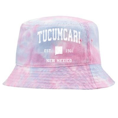 Tucumcari New Mexico Nm Vintage Athletic Sports Tie-Dyed Bucket Hat