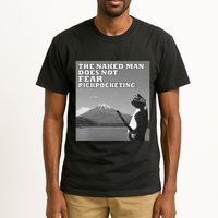The Naked Man Does Not Fear Pickpocketing Samurai Cat Meme Tall T-Shirt