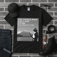 The Naked Man Does Not Fear Pickpocketing Samurai Cat Meme Tall T-Shirt