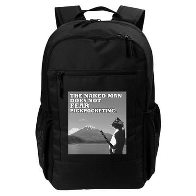 The Naked Man Does Not Fear Pickpocketing Samurai Cat Meme Backpack