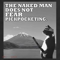 The Naked Man Does Not Fear Pickpocketing Samurai Cat Meme Adult Drive Performance Visor