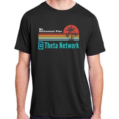 Theta Network My Retirement Plan Blockchain Crypto DeFi Adult ChromaSoft Performance T-Shirt