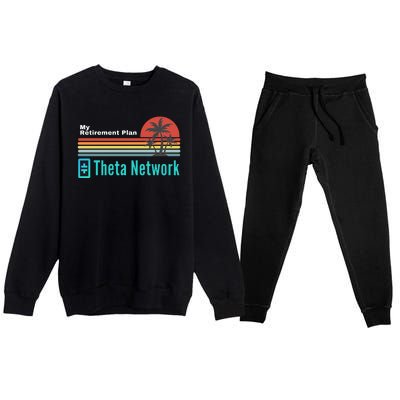 Theta Network My Retirement Plan Blockchain Crypto DeFi Premium Crewneck Sweatsuit Set