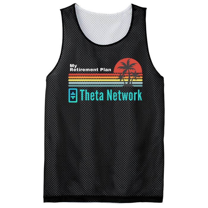 Theta Network My Retirement Plan Blockchain Crypto DeFi Mesh Reversible Basketball Jersey Tank