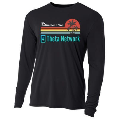 Theta Network My Retirement Plan Blockchain Crypto DeFi Cooling Performance Long Sleeve Crew