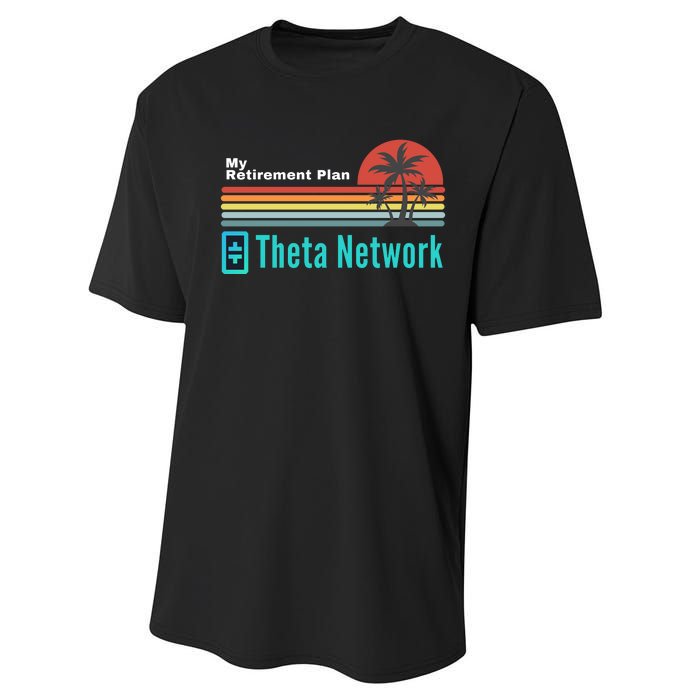 Theta Network My Retirement Plan Blockchain Crypto DeFi Performance Sprint T-Shirt