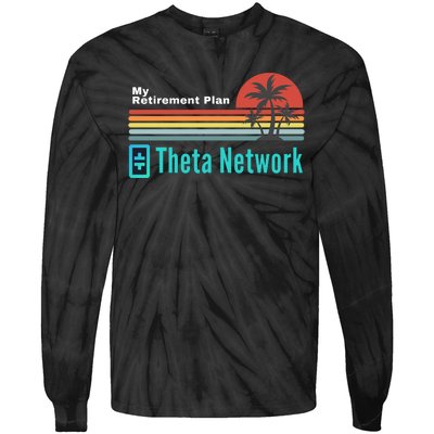 Theta Network My Retirement Plan Blockchain Crypto DeFi Tie-Dye Long Sleeve Shirt