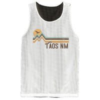 Taos New Mexico 70s 80s Retro Style Vintage Distressed Gift Mesh Reversible Basketball Jersey Tank