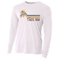 Taos New Mexico 70s 80s Retro Style Vintage Distressed Gift Cooling Performance Long Sleeve Crew