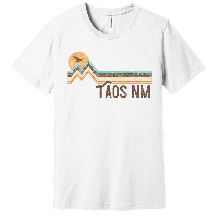 Taos New Mexico 70s 80s Retro Style Vintage Distressed Gift Premium T-Shirt