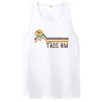 Taos New Mexico 70s 80s Retro Style Vintage Distressed Gift PosiCharge Competitor Tank