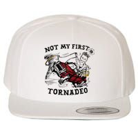 Twisters Not My First Tornadeo Funny Tornado Chaser Cow Raglan Wool Snapback Cap
