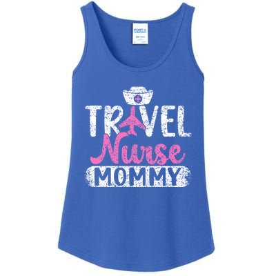 Travel Nurse Mommy Nursing Nurses Traveling Travel Nurse Mom Funny Gift Ladies Essential Tank