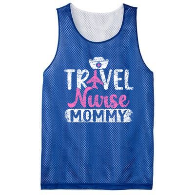 Travel Nurse Mommy Nursing Nurses Traveling Travel Nurse Mom Funny Gift Mesh Reversible Basketball Jersey Tank