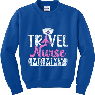 Travel Nurse Mommy Nursing Nurses Traveling Travel Nurse Mom Funny Gift Kids Sweatshirt