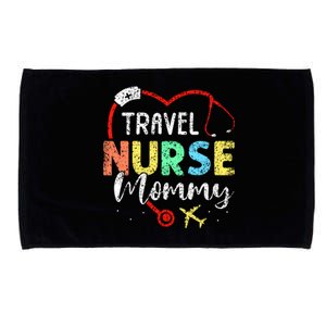 Travel Nurse Mommy Traveling Nursing Nurses Travel Nurse Mom Gift Microfiber Hand Towel