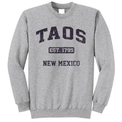 Taos New Mexico NM Vintage State Athletic Style Tall Sweatshirt