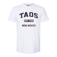 Taos New Mexico NM Vintage State Athletic Style Softstyle® CVC T-Shirt