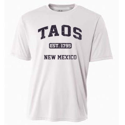 Taos New Mexico NM Vintage State Athletic Style Cooling Performance Crew T-Shirt