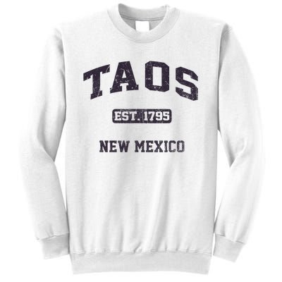 Taos New Mexico NM Vintage State Athletic Style Sweatshirt