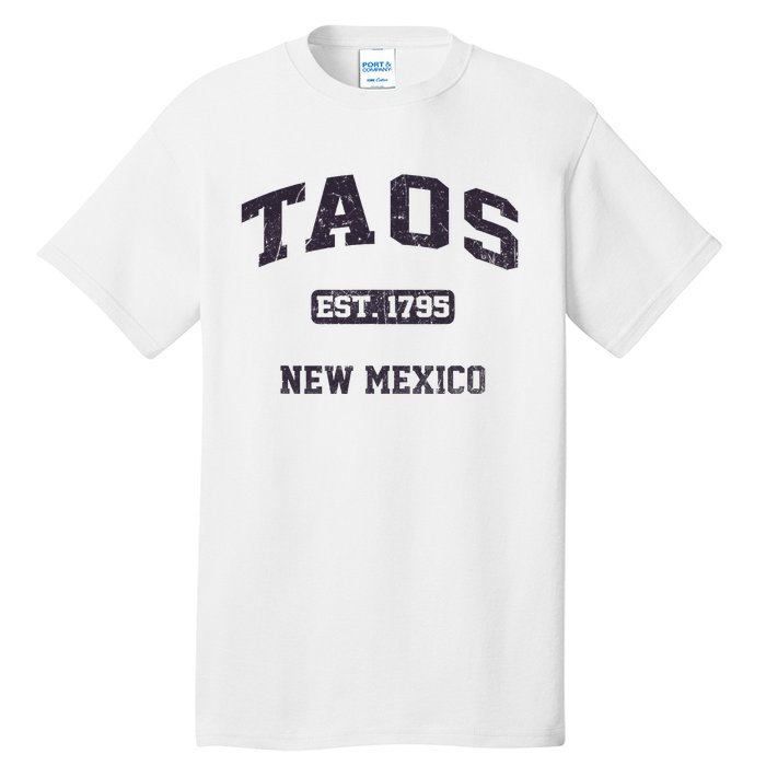 Taos New Mexico NM Vintage State Athletic Style Tall T-Shirt