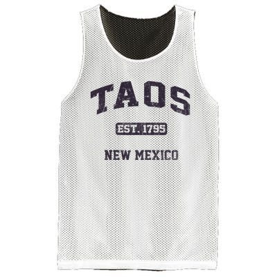 Taos New Mexico NM Vintage State Athletic Style Mesh Reversible Basketball Jersey Tank