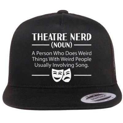 Theater Nerd Musical Broadway Drama Lover Novelty Flat Bill Trucker Hat