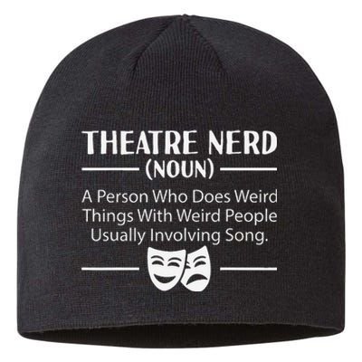 Theater Nerd Musical Broadway Drama Lover Novelty Sustainable Beanie