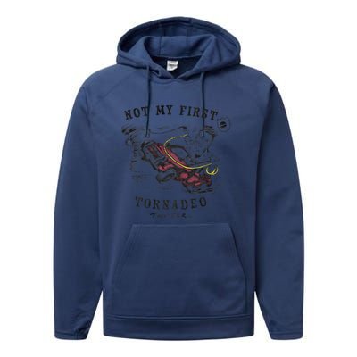 Twisters Not My First Tornado Performance Fleece Hoodie