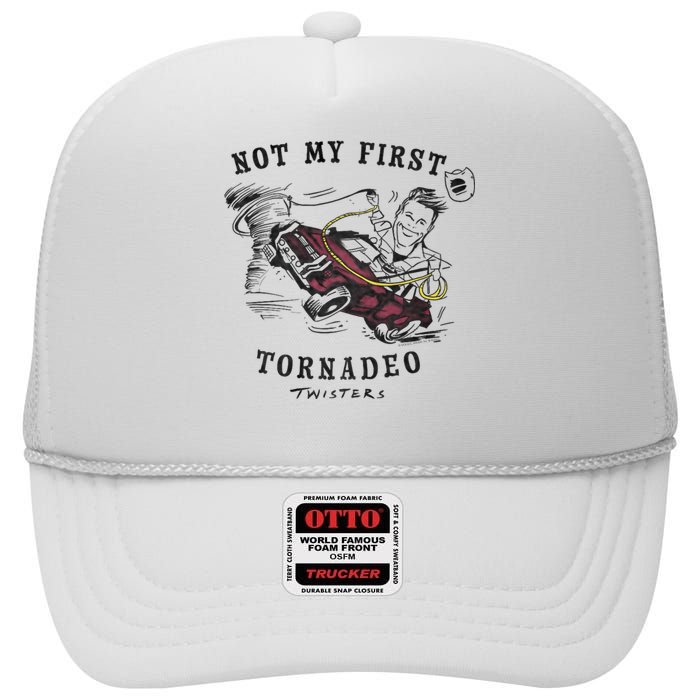 Twisters Not My First Tornado High Crown Mesh Back Trucker Hat