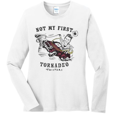 Twisters Not My First Tornado Ladies Long Sleeve Shirt