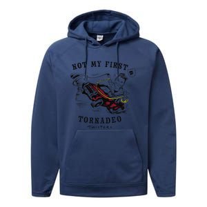 Twisters Not My First Tornado Performance Fleece Hoodie