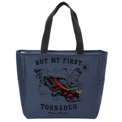 Twisters Not My First Tornado Zip Tote Bag