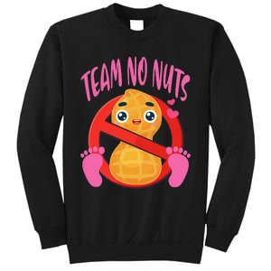 Team No Nuts gender reveal pregnancy announcement baby Sweatshirt