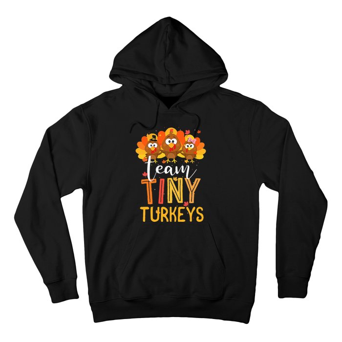 Thanksgiving NICU Nurse Team Tiny Turkeys in Fall Hoodie