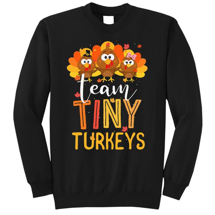 Thanksgiving NICU Nurse Team Tiny Turkeys in Fall Sweatshirt