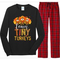 Thanksgiving NICU Nurse Team Tiny Turkeys in Fall Long Sleeve Pajama Set