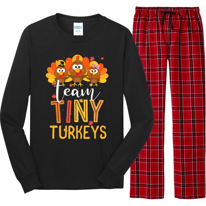 Thanksgiving NICU Nurse Team Tiny Turkeys in Fall Long Sleeve Pajama Set