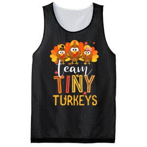 Thanksgiving NICU Nurse Team Tiny Turkeys in Fall Mesh Reversible Basketball Jersey Tank