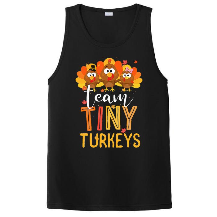 Thanksgiving NICU Nurse Team Tiny Turkeys in Fall PosiCharge Competitor Tank