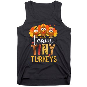 Thanksgiving NICU Nurse Team Tiny Turkeys in Fall Tank Top