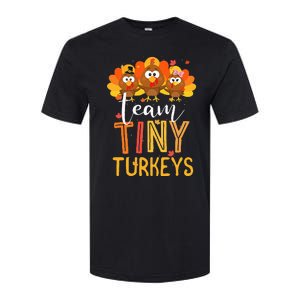 Thanksgiving NICU Nurse Team Tiny Turkeys in Fall Softstyle CVC T-Shirt